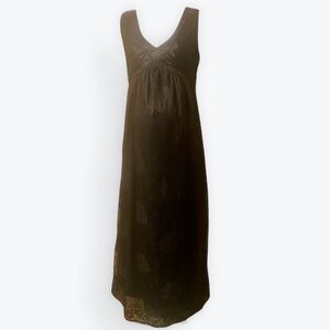 Elegant Black Sleeveless Maternity Dress